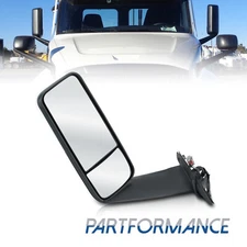 For 2018-2023 Freightliner Cascadia LH Door Mirror Heated Left Driver Side Black