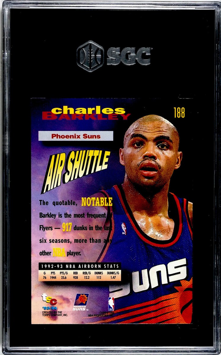 1993-1994 Topps Stadium Club #188 Charles Barkley Frequent Flyers