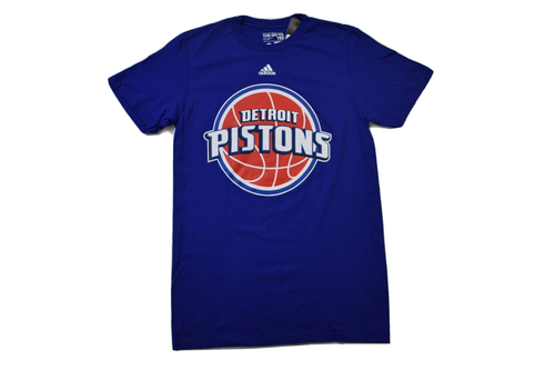 adidas Mens NBA Detroit Pistons Basketball The Go-To Tee Shirt NWT S - Photo 1 sur 5