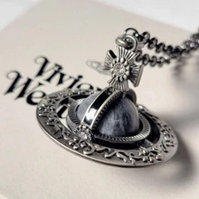 Vivienne Westwood Small Orb Necklace  Mint 80cm