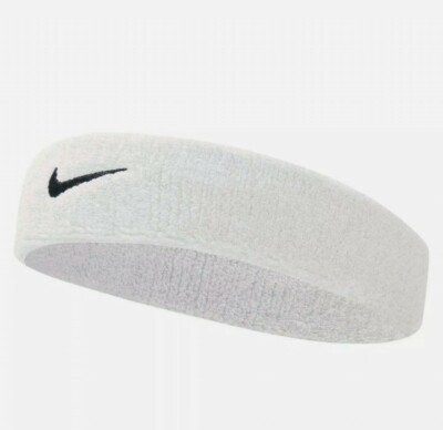 Nike Swoosh Headband Sweat Band White Headband Tennis