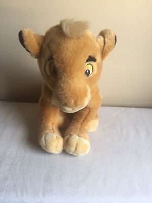 Original Disney Store Lion King Simba Cub Plush Stuffed Animal Toy 12'' Tall