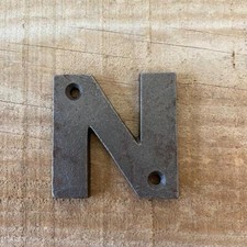 Cast Iron Letters 'N' - Rustic Signs - House Signs -Alphabet Letters - 5cm /2 "