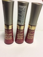 LOT OF 3 - L'oreal Glam Shine Dazzling Plumpnig Lipcolor LAST DANCE #205 NEW.