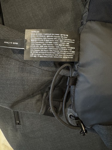 Theory Rocco Wool-Blend Down Jacket in Charcoal, M - Picture 14 of 14