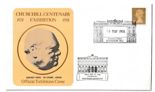 10/5/1974 UK GB Cover - First Day of The Churchill Centenary Exhibition