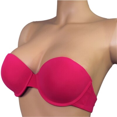 After Eden Double Boost Strapless BH Pink Damen Büstenhalter Push-Up NEU
