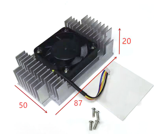 Development board shell core board heat sink fan f.NVIDIA Jetson TX2 - 第 1/4 張圖片