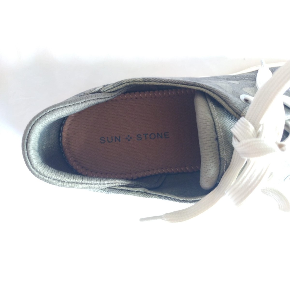 SUN STONE, Upper and textile tennis shoes for men, Camouflage, size 10 1/2. NWT Sun + Stone Camo Sneakers Shoes Men main image 4