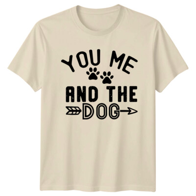 Du ich und der Hund Pfotenabdrücke Pfeil lustig Haustierliebhaber T-Shirt
