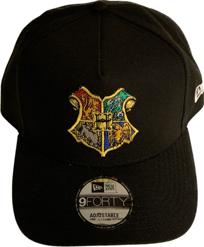 Harry Potter Hogwarts Crest New Era 9Forty A Frame Snapback Hat - Black Movie - 第 2/5 張圖片