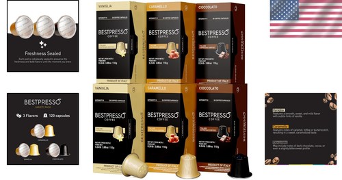 Cialde Caffè Macchina Originale Nespresso - Varietà Espresso Gourmet Confezione da 120 - Foto 2 di 9