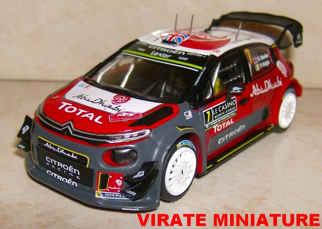 1/43 Spark * Citroen C3 WRC * Meeke * Rallye Monte Carlo 2017