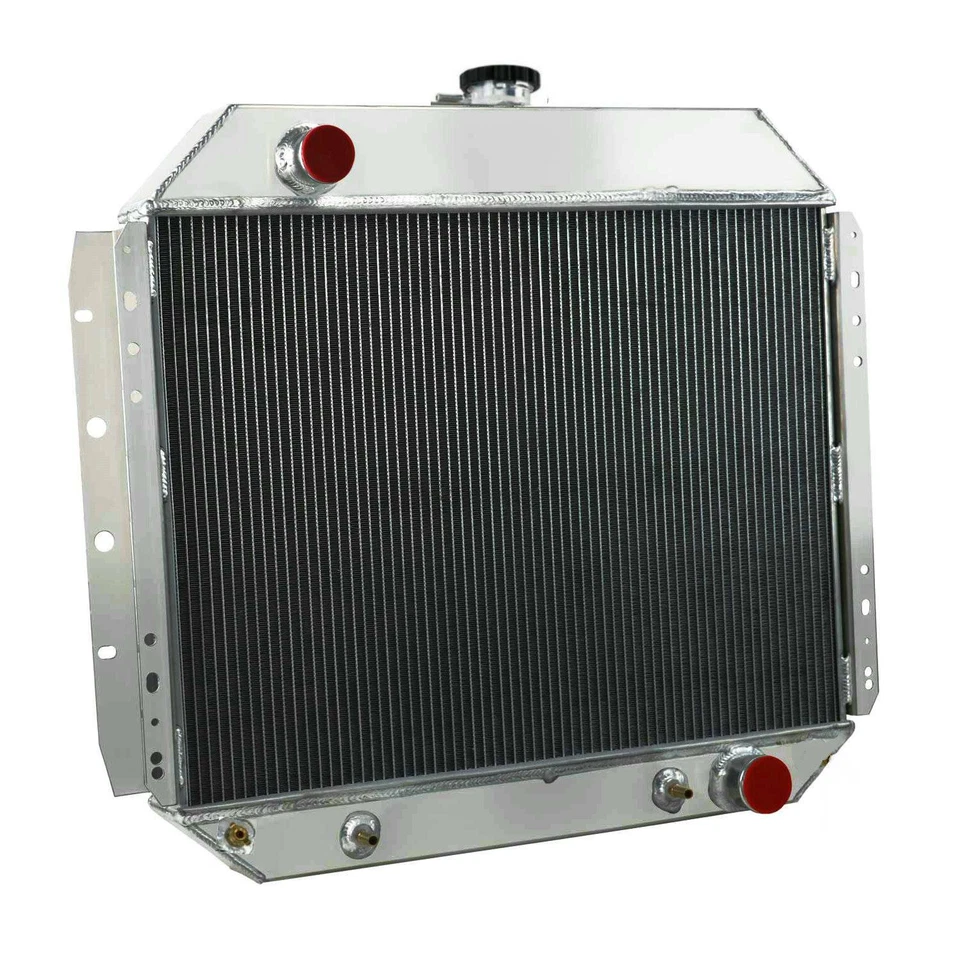 4ROW 62MM ALUMINUM RADIATOR FIT 1967-1981 FORD F100 F150 F250 F350 PICKUP Foto 4 de 4