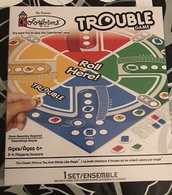 NEW Colorforms TROUBLE Hasbro Board Game Limited Edition 2021 Christmas Gift 