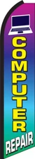 Computer Repair Swooper Flag Feather Super Bow Banner