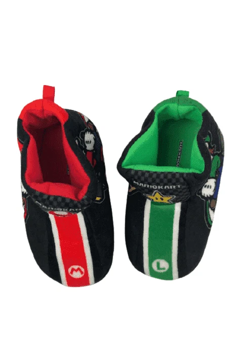 Mario Kart boys multicolor slippers size M L 13 1 eBay