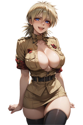 Seras Hellsing Waifu Weatherproof Anime Sticker 6'' Car Decal