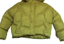 Prettylittlething Lime Green Hooded Bubble Puffer Jacket Uk Size 2 Bnwt