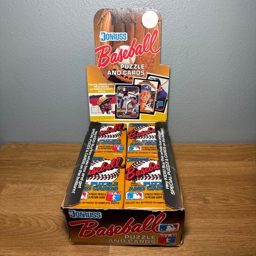 1987 Donruss Baseball Puzzle Card MLB Wax Box 36 Packs New - Picture 5 of 5