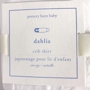Pottery Barn Baby Dahlia Crib Skirt Kids Nursery Bedding Ebay Image Is Loading Pottery Barn Baby Dahlia Crib Skirt Kids Nursery