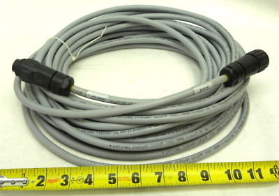 50 Feet - Lapp Olflex 190CY Cable 18 AWG 2C Gray With Amphenol 4-Pin Connectors