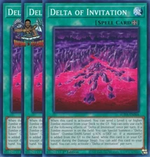 Yugioh! 3x Delta of Invitation SUDA-EN066 Common 1st Ed NM