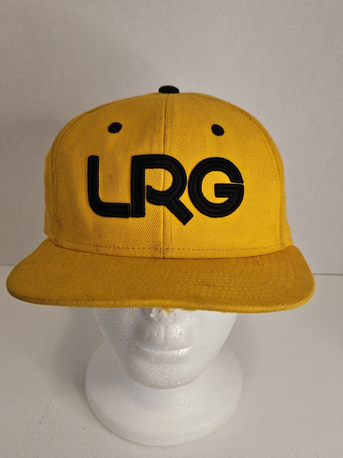 Lifted Research Group Snapback Adjustable Hat Cap Yellow Black LRG