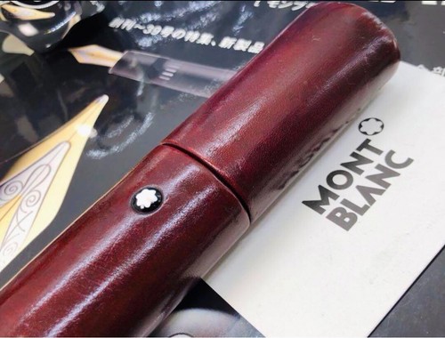 Montblanc Florence Made Pouch Pen Holder Bordeaux Leather Excellent condition JP - Picture 12 of 20