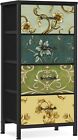 Other 4 Drawer Dresser, Vertical Nightstand for Kids, Adult, Fabric Chest of Dra