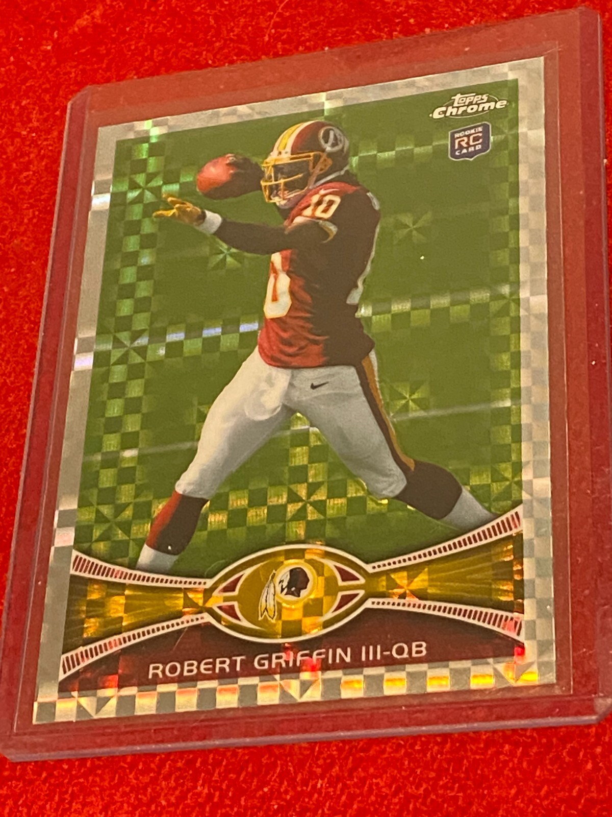 ROBERT GRIFFIN III 2012 Topps Chrome Xfractors Refractor Rookie (REDSKINS) RC