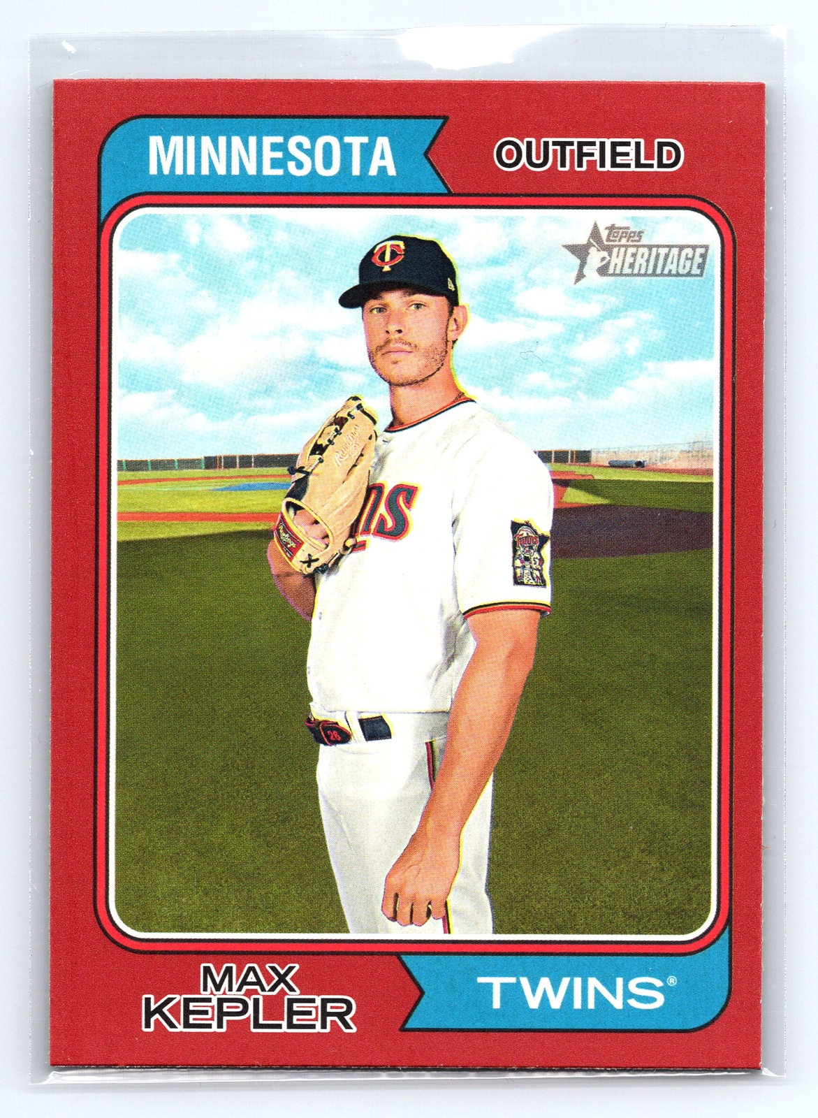 2023 Topps Heritage #217 Max Kepler Red Border