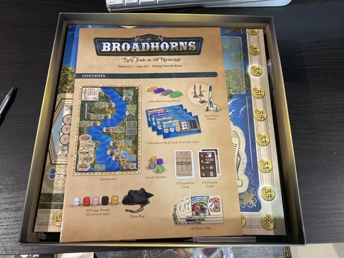 BroadHorns, Early trade on the Mississippi, BGG 6.8 Economic Pick-up & Delivery - Picture 9 of 9