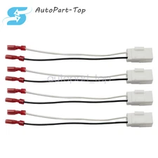 US For Jeep Dodge Chrysler 4Pcs Car Door Speaker Wire Harness Connector Adaptor