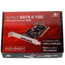 VANTEC 6-Port SATA II 150 PCI Host Card Model UGT-ST310R Raid Controller