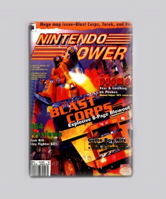 BLAST CORPS 64 / NINTENDO POWER 2''x3'' FRIDGE MAGNET (magazine game n64 retro