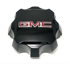 21 - 24 GMC Sierra Denali 2500 3500 HD Black Red Letters Center Cap PN 84307951