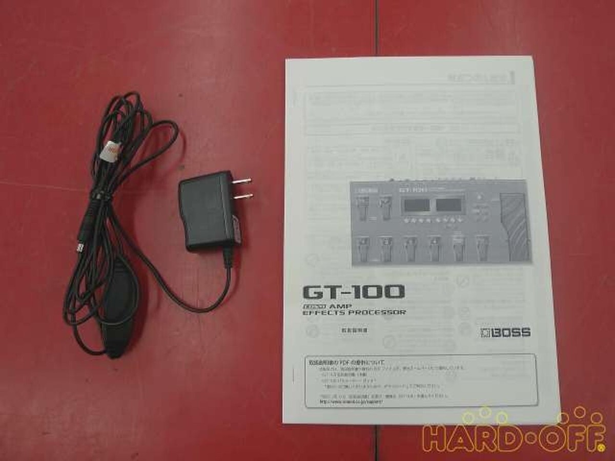 BOSS GT-100 Multi-Effects Guitar Effect Pedal W/AC Adapter Import