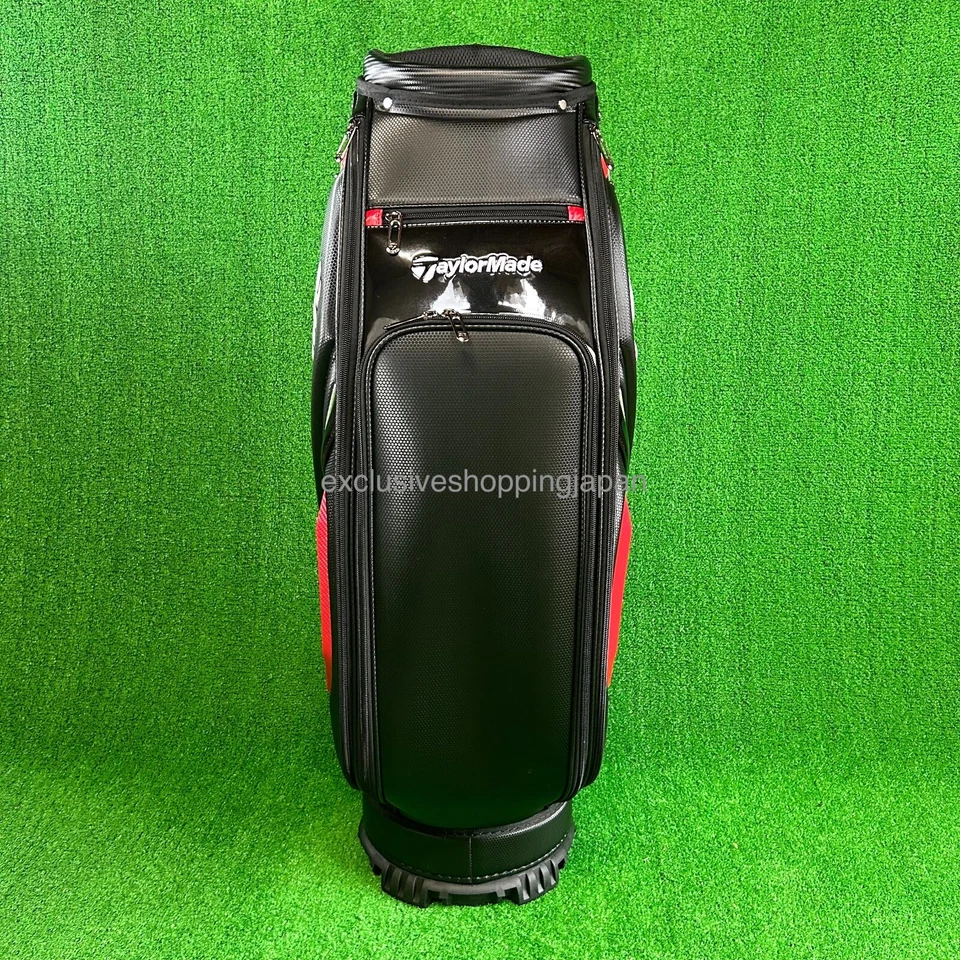 TaylorMade Golf Auth-tech Cart Bag 9 x 47in 4-way Men's 2025 Model Black / Red - Image 4 of 4