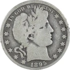 1895-O Barber Head Silver Half Dollar / VG+