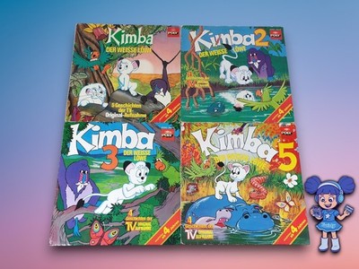  4x Kimba der weisse Löwe Hörspiel Schallplatten (Poly) 
