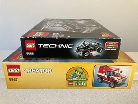 LEGO TECHNIC Creator Set 5867 Red Car & 8066 Off Roader 2 Pieces