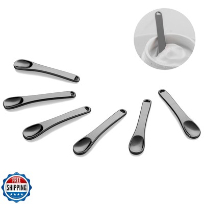 Tekson 6 Pieces Metal Cosmetic Skincare Spatula, Mini Mask facial Reusable Sc