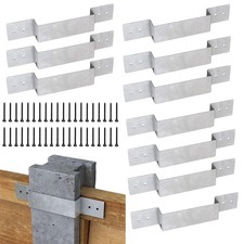 10pcs Fence Post Brackets Heavy Duty Fence Post Repair Kit Universal Holder