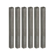 Compressed Charcoal Sticks, 6 Pack Medium Grade Art Supplies Sketch Stick