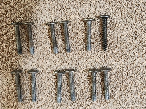Set of 6 VTG Batwing Drawer Pulls Keeler N-3439-1-1 Brass 1" OC Screws Cabinet - Picture 16 of 16