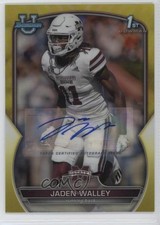 2022 Bowman U Chrome Prospect Yellow Refractor /75 Jaden Walley #15 Auto 15ou