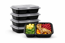 Elite® 24oz 2 Compartment Meal Prep & Food Storage Containers Reusable with Lids