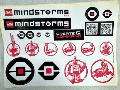New LEGO Create & Command MINDSTORMS Robotics DECAL Sticker SHEET Robot EV3 Bot