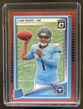 2025 Panini Donruss Optic Cam Ward Rated Rookie Red Stars Prizm #293 Titans